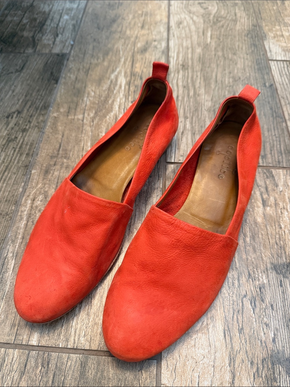 Coclico Fall Flats orange leather Spain 38.5